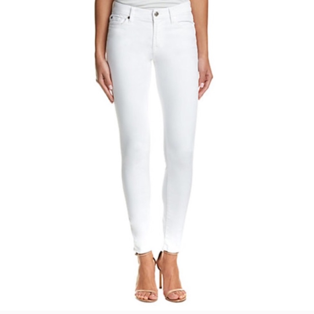 7 For All Mankind White Jeans